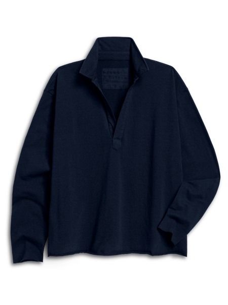 Frank & Eileen Patrick Popover Henley | Heritage Jersey Tide Navy