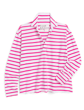 Load image into Gallery viewer, Frank &amp; Eileen Patrick Popover Henley Tee | Lotus Stripe