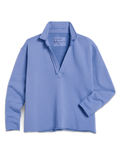 Load image into Gallery viewer, Frank &amp; Eileen Patrick Popover Henley Triple Fleece | Frost Blue