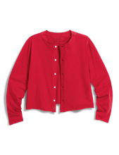 Load image into Gallery viewer, Frank &amp; Eileen Jackie T-SHIRT Weight Cardigan | Cherry Red