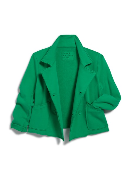 Frank & Eileen Mini Belfast Cropped Sweatshirt Peacoat | Kelly Green