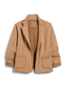 Frank & Eileen Dublin Sweatshirt Blazer | Camel