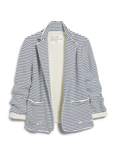 Load image into Gallery viewer, Frank &amp; Eileen Dublin Sweatshirt Blazer | Navy French Stripe