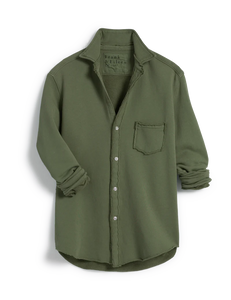 Frank & Eileen | Eileen Sweatshirt Button-Up Caper Green