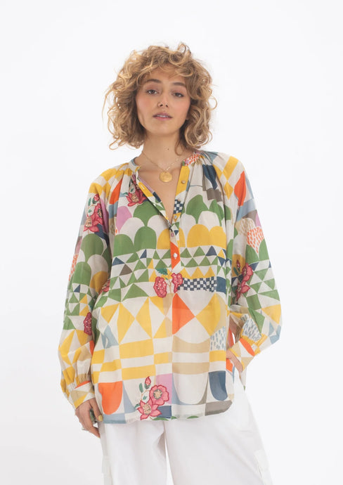 V.De.Vinster Lakshmi Patchwork Blouse