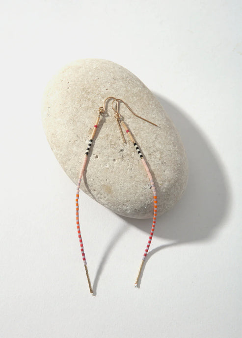 Iwona Ludyga Design LaLoba Earrings - Multi Pink Long