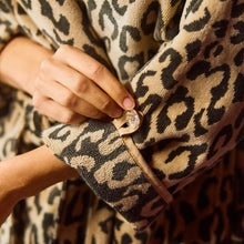 Load image into Gallery viewer, Weezie Towels Long Plush Robe | Leopard