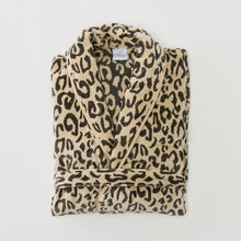 Load image into Gallery viewer, Weezie Towels Long Plush Robe | Leopard