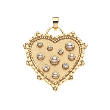 Load image into Gallery viewer, Jane Win LOVE Is In The Air Heart Pendant On 18&quot; Drawn Link Chain