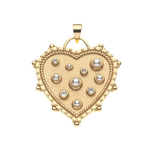 Jane Win LOVE Is In The Air Heart Pendant On 18" Drawn Link Chain