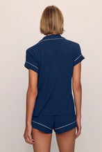 Load image into Gallery viewer, Eberjey Gisele TENCEL™ Modal Shortie Short PJ Set | Navy &amp; Ivory
