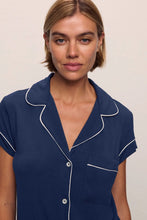Load image into Gallery viewer, Eberjey Gisele TENCEL™ Modal Shortie Short PJ Set | Navy &amp; Ivory