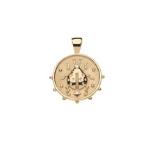 Load image into Gallery viewer, Jane Win LUCK Be A Ladybug SMALL Coin Necklace