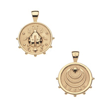 Load image into Gallery viewer, Jane Win LUCK Be A Ladybug SMALL Coin Necklace