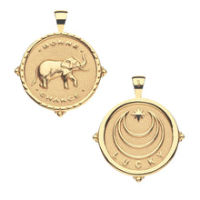 Load image into Gallery viewer, Jane Win LUCKY JW Elephant Original Pendant Coin | Bonne Chance