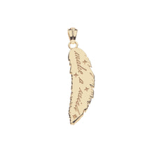 Load image into Gallery viewer, Jane Win LUCKY Feather Pendant On 18-20" Delicate Chain