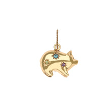 Load image into Gallery viewer, Jane Win LUCKY Wishful Pig Pendant Necklace in Solid Gold