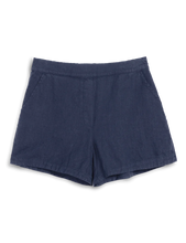 Load image into Gallery viewer, FETS Frank &amp; Eileen Trunk Show Mae Pull On Shorts | Washed Linen Navy