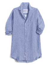 Load image into Gallery viewer, Frank &amp; Eileen Mary Classic Shirtdress | Blue &amp; Navy Stripe