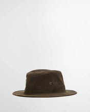 Load image into Gallery viewer, Barbour Men's Crayton Waxed Safari Hat | Olive