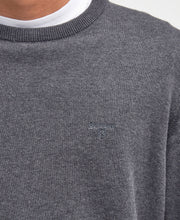 Load image into Gallery viewer, Barbour Men's Pima Cotton Crewneck Sweater | Charcoal