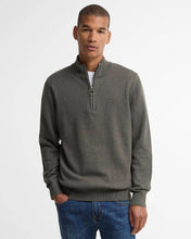 Load image into Gallery viewer, Barbour Men's Cotton Half Zip Knitted Jumper | Olive Marl