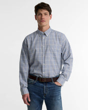 Load image into Gallery viewer, Barbour Men's Henderson Thermo Weave Long-Sleeved Shirt | Deep Blue