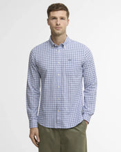 Load image into Gallery viewer, Barbour Men's Nelson Long-Sleeved Tailored Shirt | Gingham Blue