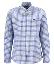 Load image into Gallery viewer, Barbour Men's Nelson Long-Sleeved Tailored Shirt | Gingham Blue