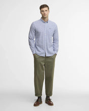 Load image into Gallery viewer, Barbour Men's Nelson Long-Sleeved Tailored Shirt | Gingham Blue