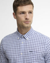 Load image into Gallery viewer, Barbour Men's Nelson Long-Sleeved Tailored Shirt | Gingham Blue