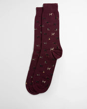 Load image into Gallery viewer, Barbour Men's Mavin Dog Socks | Mid Blue and Olive