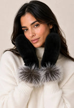 Load image into Gallery viewer, Linda Richards Mink Mittens With Rabbit Fur Cuff