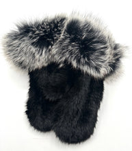 Load image into Gallery viewer, Linda Richards Mink Mittens With Rabbit Fur Cuff