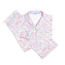Load image into Gallery viewer, Joy Street Mahjong Women’s Button Front Long Pajama Set