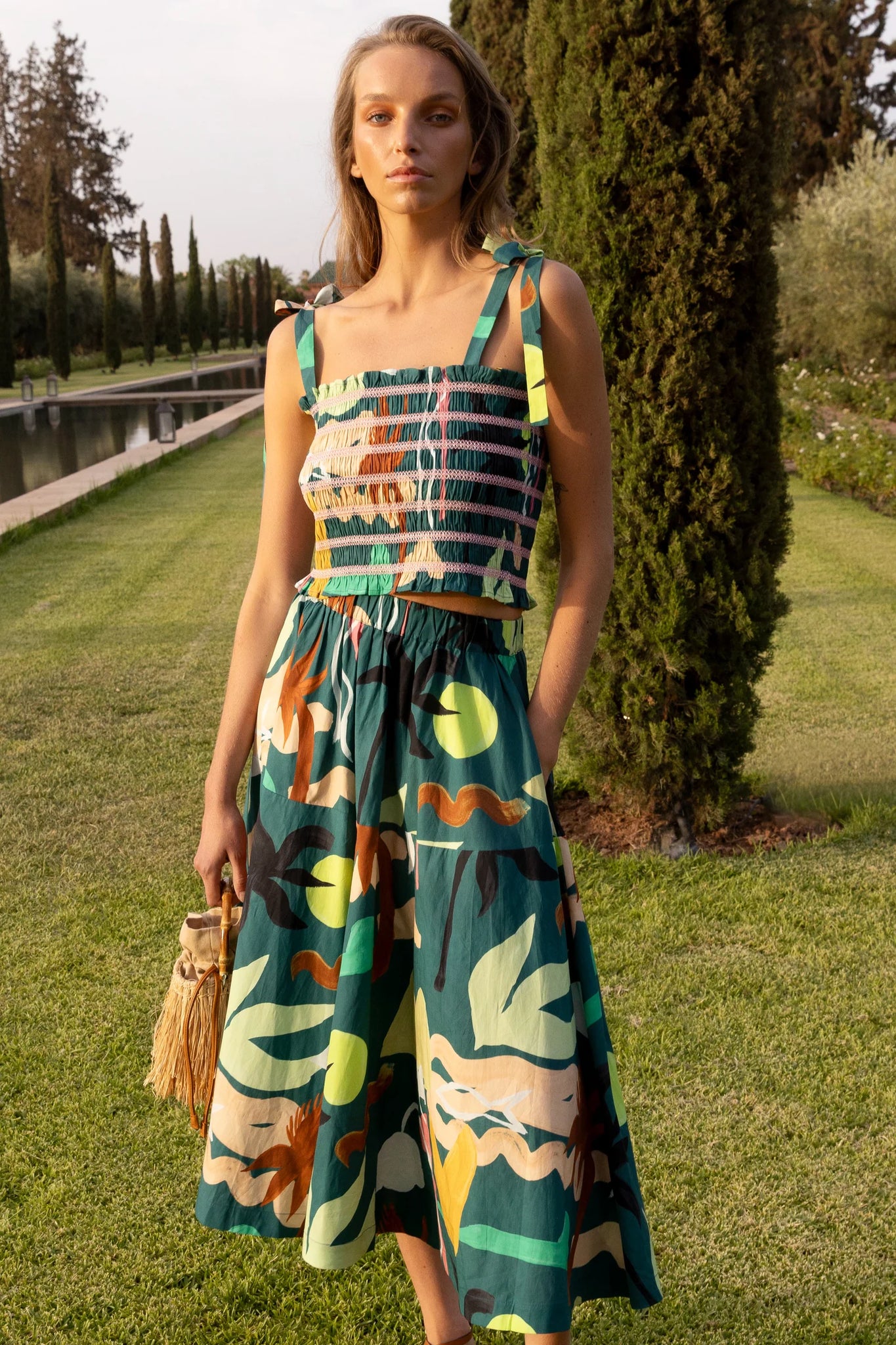 oliphant green dress FINAL SALE Oliphant Wrap Dress