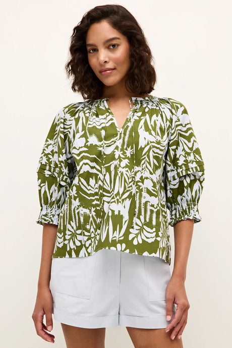 Marie Oliver Lara Top | Emerald Whisper
