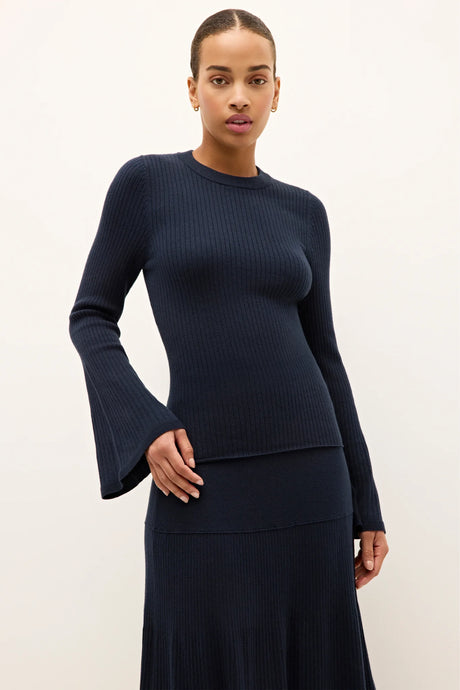 Marie Oliver Carrey Top | Navy