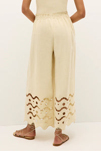 Marie Oliver Marin Pant | Birch Eyelet