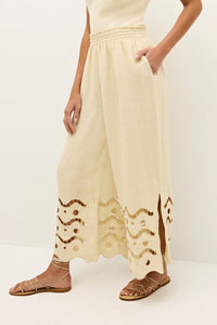 Marie Oliver Marin Pant | Birch Eyelet