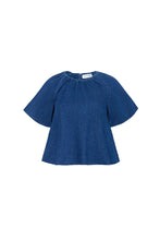 Load image into Gallery viewer, Hunter Bell Mika Top | Puff Sleeve Denim Top