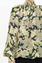 Load image into Gallery viewer, Oliphant High Neck Blouse | Suzani Charcoal