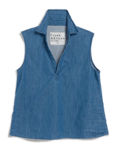 Load image into Gallery viewer, Frank &amp; Eileen Olivia Popover Tank | Vintage Stonewashed Denim