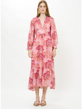 Load image into Gallery viewer, Oliphant Tie Back Maxi | Madrid Blush Gold Lurex
