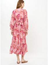 Load image into Gallery viewer, Oliphant Tie Back Maxi | Madrid Blush Gold Lurex