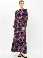 Load image into Gallery viewer, Oliphant Mock Neck Maxi | Suzani Navy