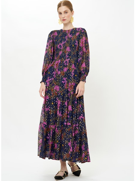 maxi dress hawaiian Koloa Orchids Long CAT10 so it takes us Color:Hand-dyed Black Meet the Raquel Blush