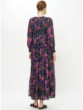 Load image into Gallery viewer, Oliphant Smocked Top Maxi | Suzani Navy