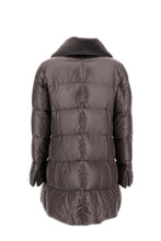 Load image into Gallery viewer, Herno A-Shape Jacket In Nylon &amp; Lady Alternative Fur | Charcoal