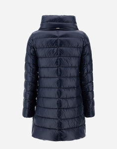 Herno Iconico Amelia A-Line Down Coat | Navy Blue
